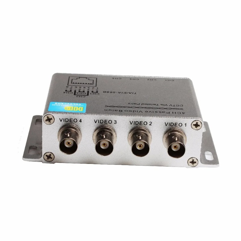 4ch 8ch hd cvi/tvi/ahd passiivinen lähetin-vastaanotin 8 kanavainen video balun sovitin lähetin bnc to utp cat 5/5e/6 kaapeli 720p 1080p