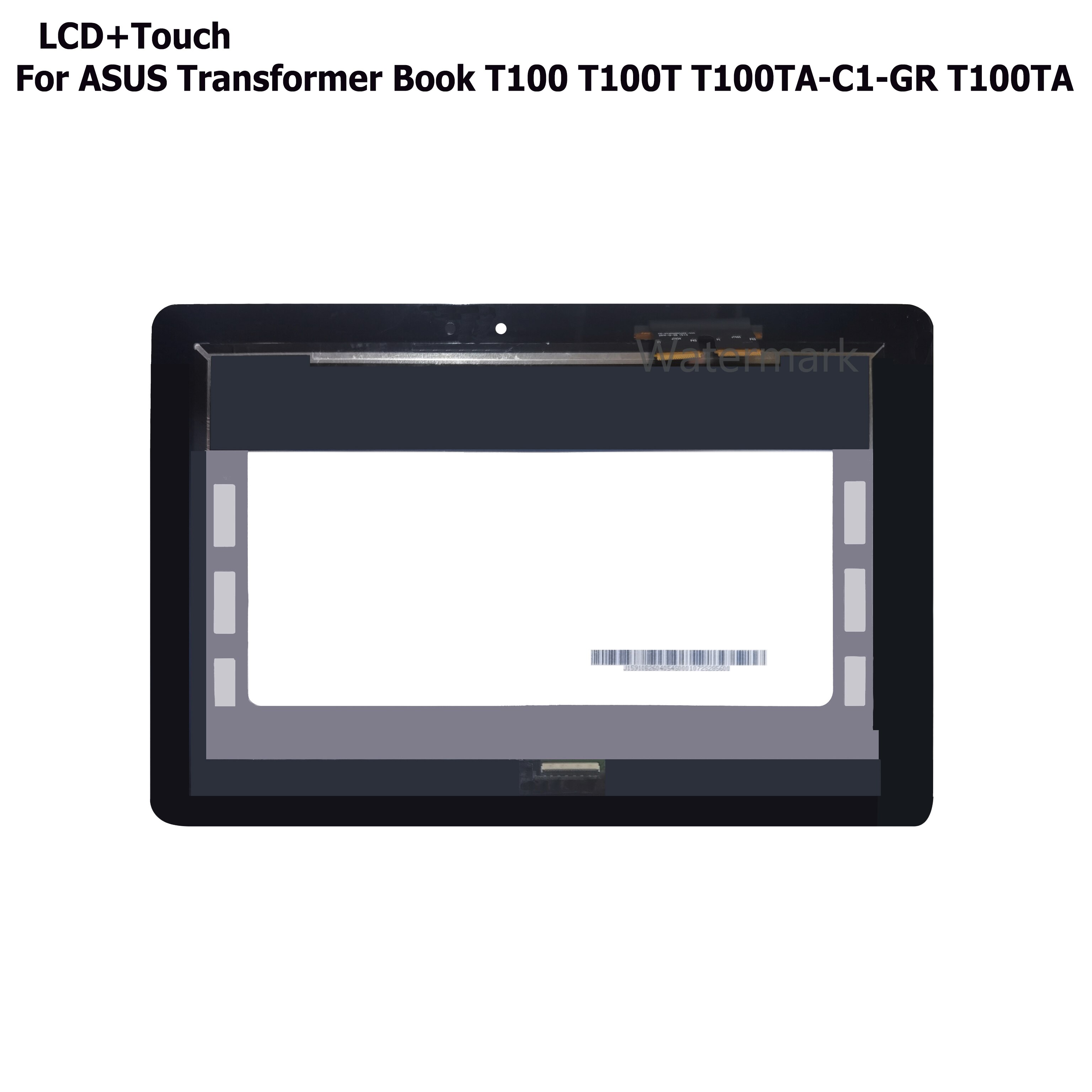 10.1 Inch For Asus Transformer Book T100 T100TA-C1-GR T100Chi LCD Display Touch Screen Digitizer Assembly with Frame