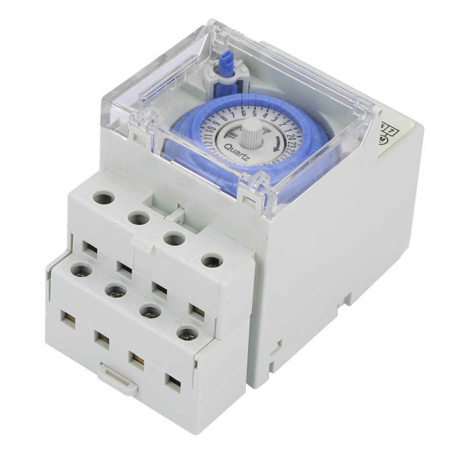Timer Switch 110 to 230v SUL181H 24 Hours Analog Mechanical Timer Manual/Auto Controller Time Switch Digital Timer