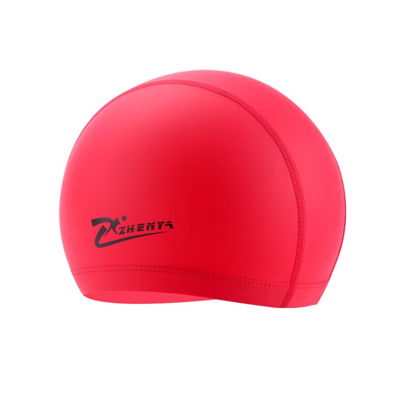 Swimming Caps Teens PU Waterproof Swimming Pool Hat Long Hair Swim Hats Ear Protector Flexible Colorful Diving Cap