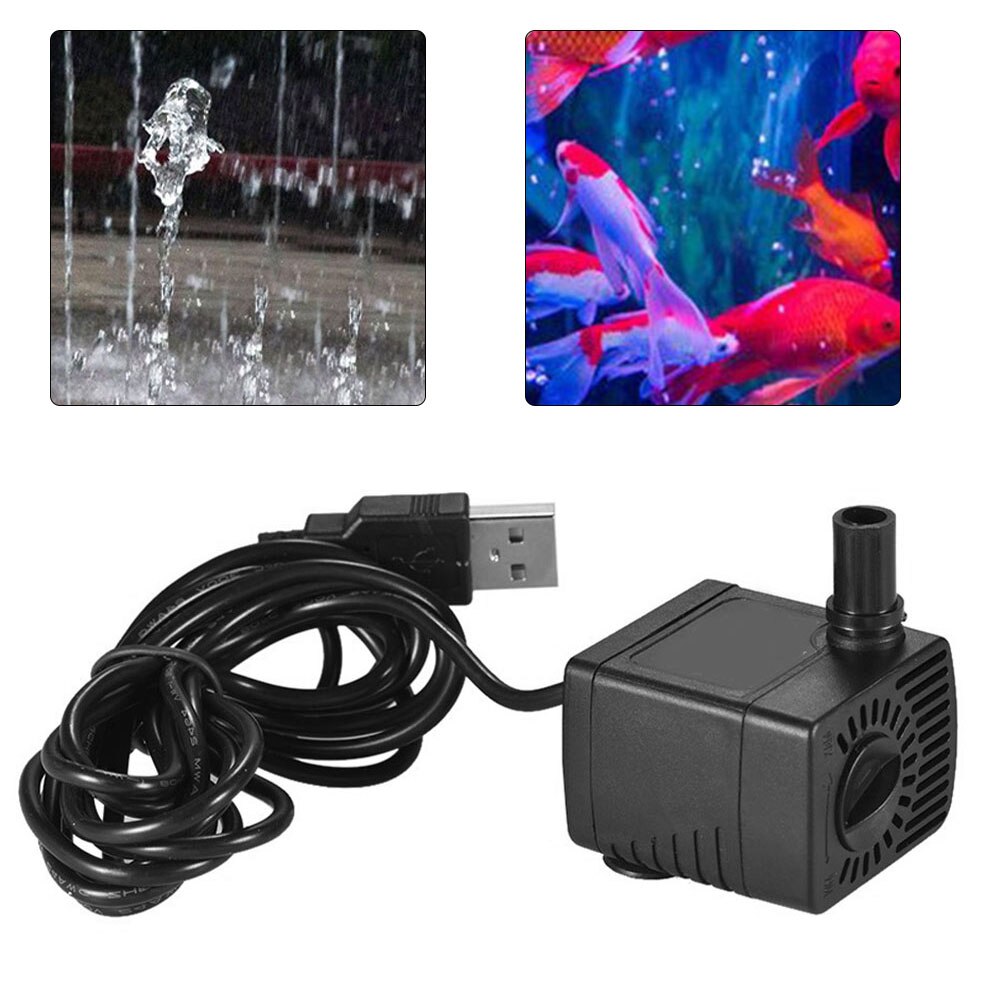 Mini pompe à eau 12V cc, USB 5V, Mini débit, étanche, sans balais, Submersible, régulation à 4 vitesses