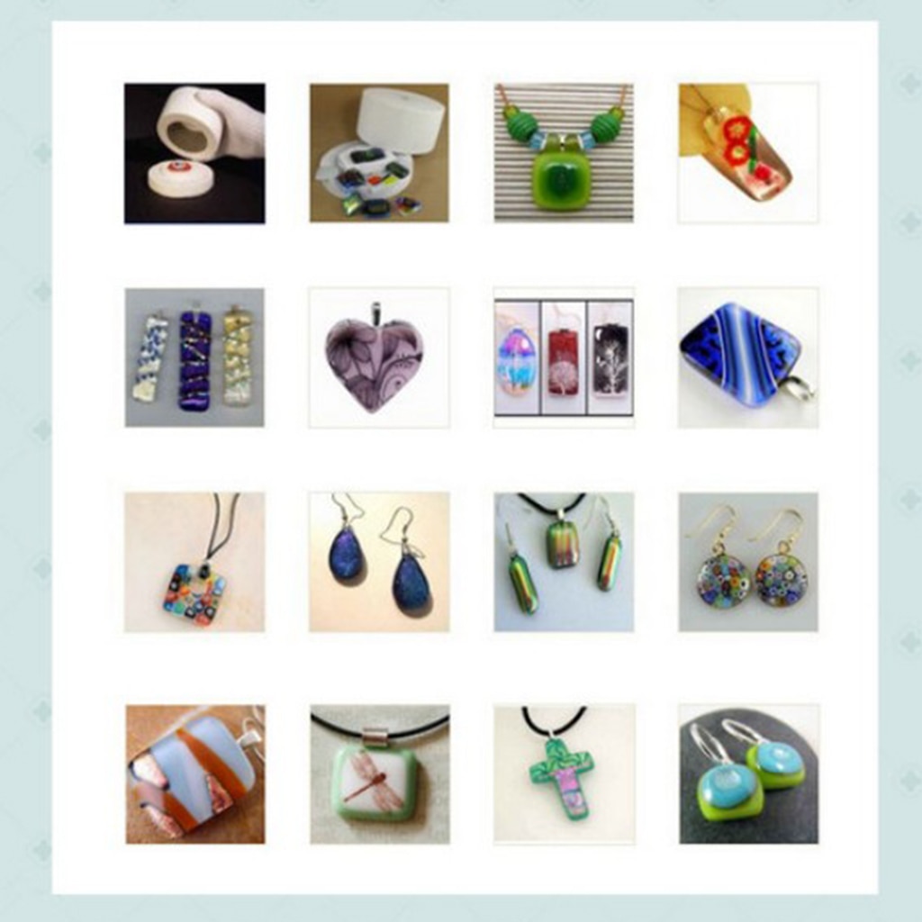 6 Pieces Microwave Oven Kit For Fusing Glass Furnace DIY Fusing Microwave Home Use