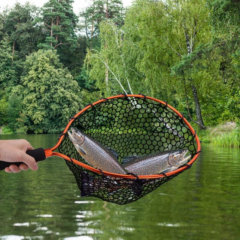 Teleskopowa sieć rybacka ze stopu aluminium podbierak ręczny netto kij teleskopowy składane sieci sprzęt wędkarski sieci Pesca Iscas narzędzia