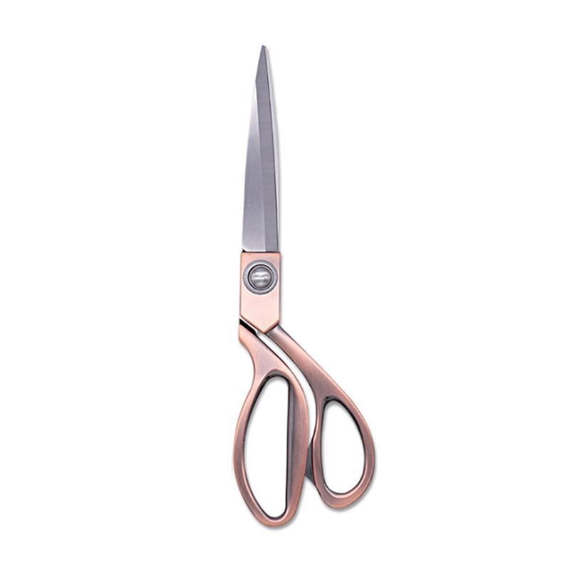 Tijeras profesionales a medida de acero inoxidable, accesorios de costura: Antique Brass-26.6cm