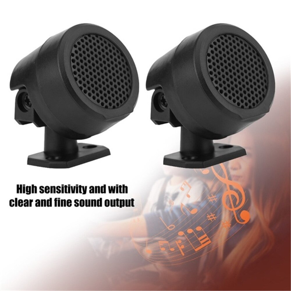 2PCS 500W Pre-Wired Tweeter Speakers Car Audio System Vehicle Door Auto Audio Music Subwoofer Electronic Accessories Speaker
