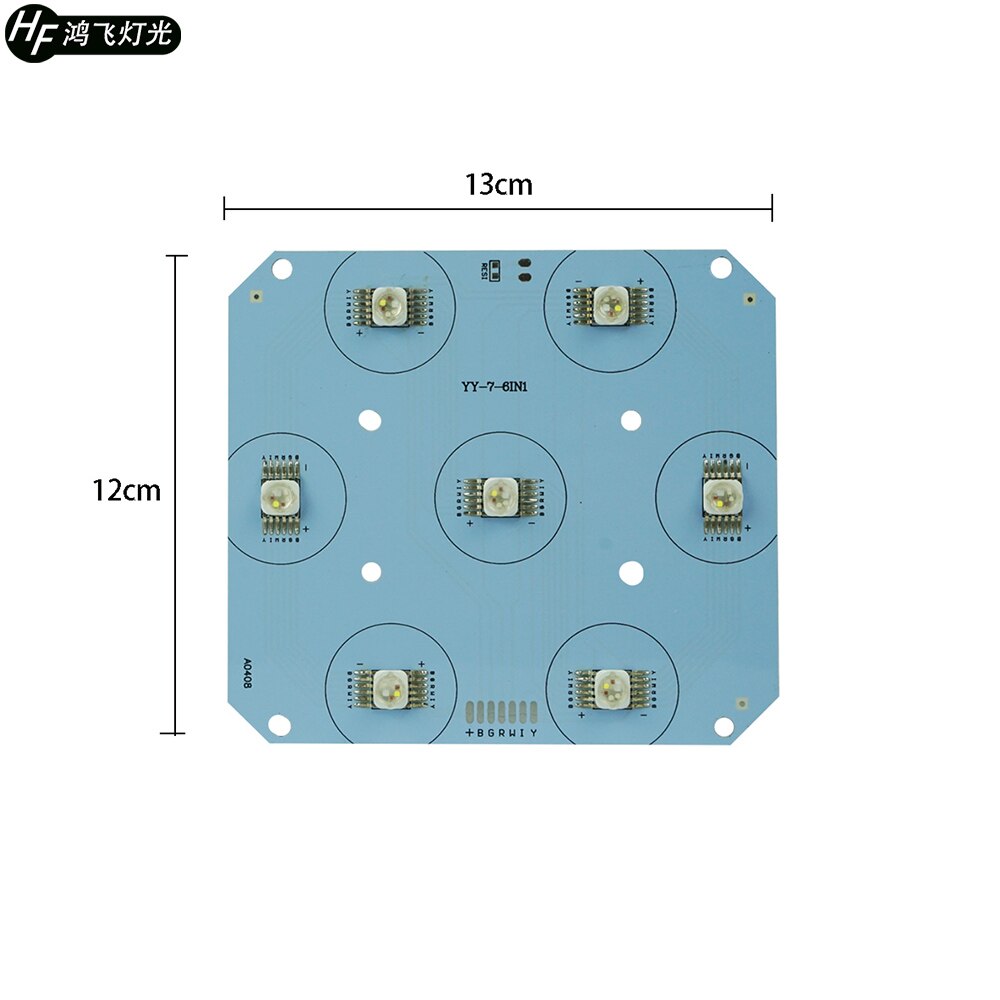 LED Light Board 7X18W RGBW 6in1 Led Par Light Bare Board 24V Led Par Light Repair Parts