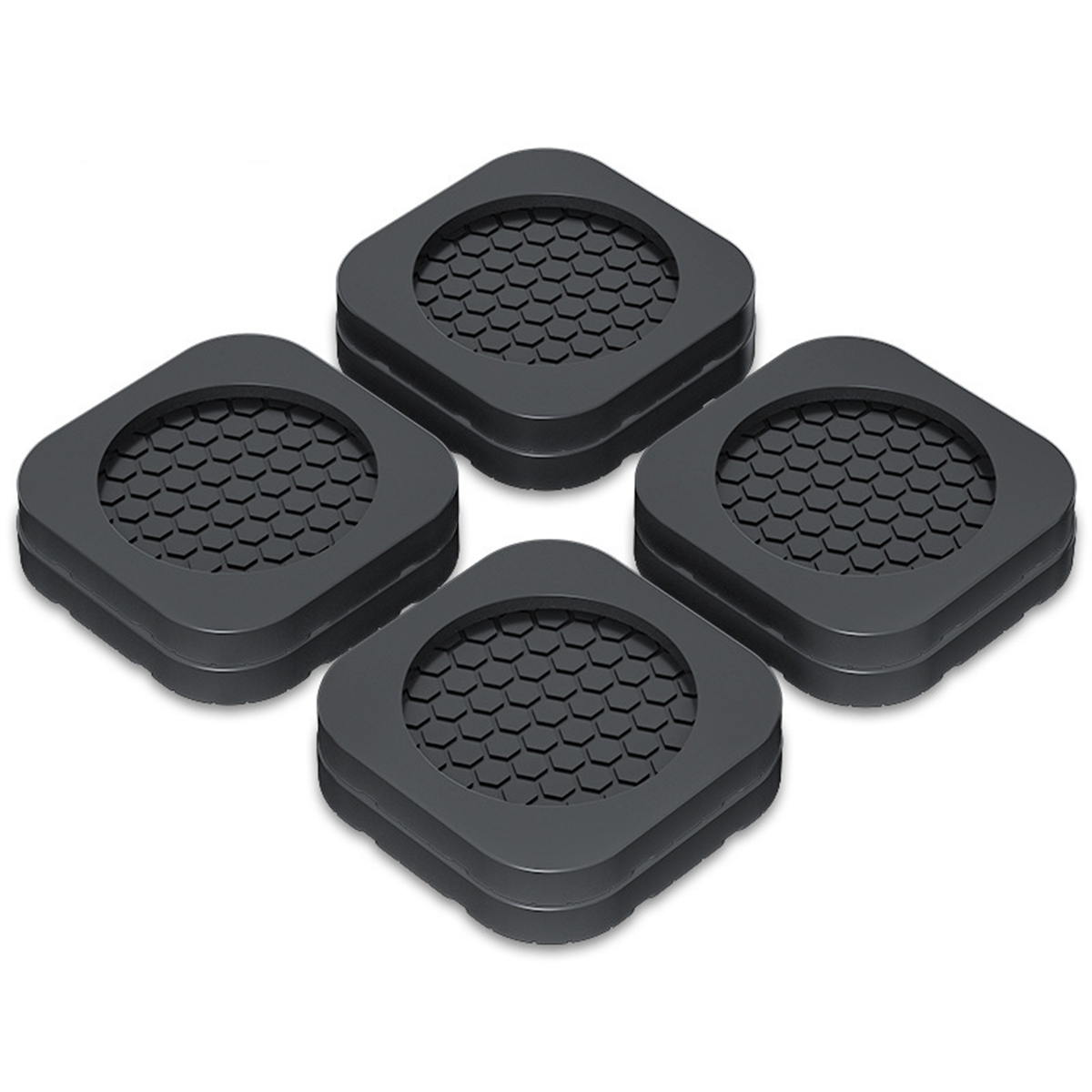 Skridsikre vaskemaskineunderlag skridsikker måtte minimerer støjniveau skridsikkert gummimateriale beskytter træ- og flisegulve: Gul