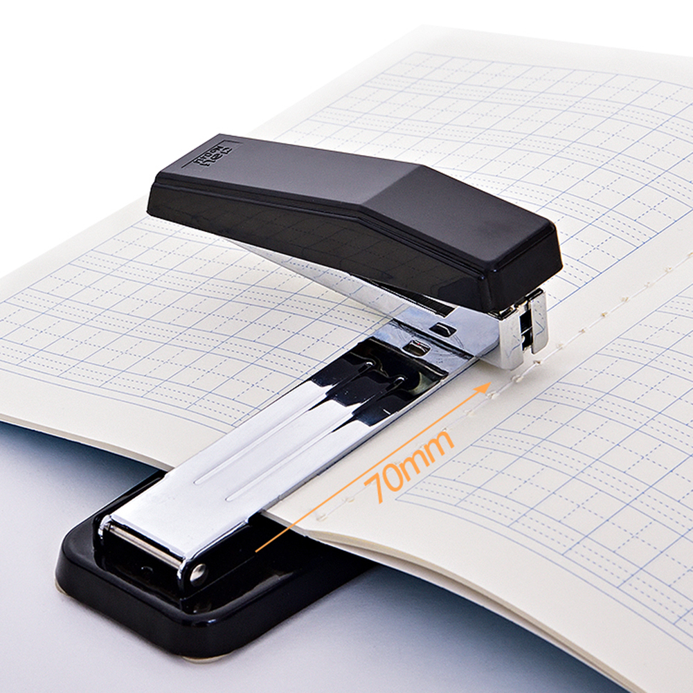 Grapadora de escritorio con cabeza de la grapadora giratoria de 360 grados, con grapas, cincel filoso para oficina, papelería, escuela y hogar
