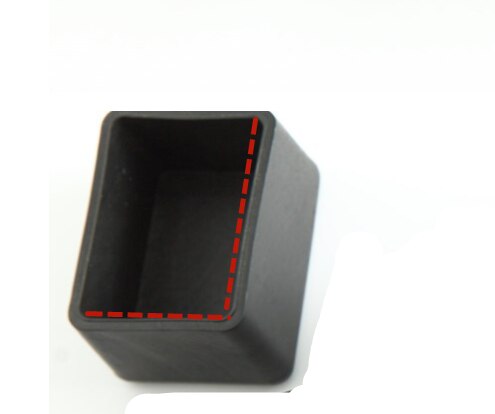 4 teile/los Silikon PVC Tisch Stuhl hocker Bein abdeckung Tragen-beständig Füße Boden Protector Mützen weichen gummi Universal möbel teil: rectangle 25X38mm