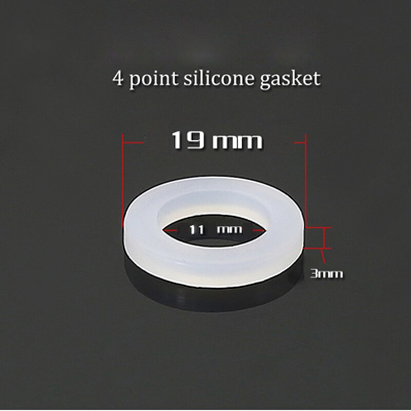 10 stuks  dn8/10/15/20/25/32/40 siliconen pakking vlakke afdichtingsring afstandhouder voor 1/4 " 3/8 " 1/2 " 3/4 " 1 " 1-1/4 " 1-1/2 " bsp npt fitting: Dn15