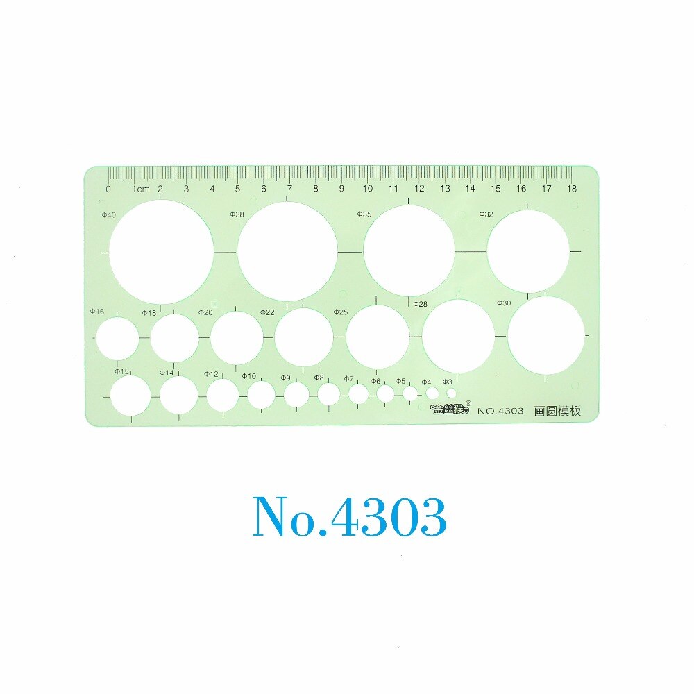 Circle Drawing Template Large and Small Circles Template Total (22+7) sizes Circles No.4303 No.4311
