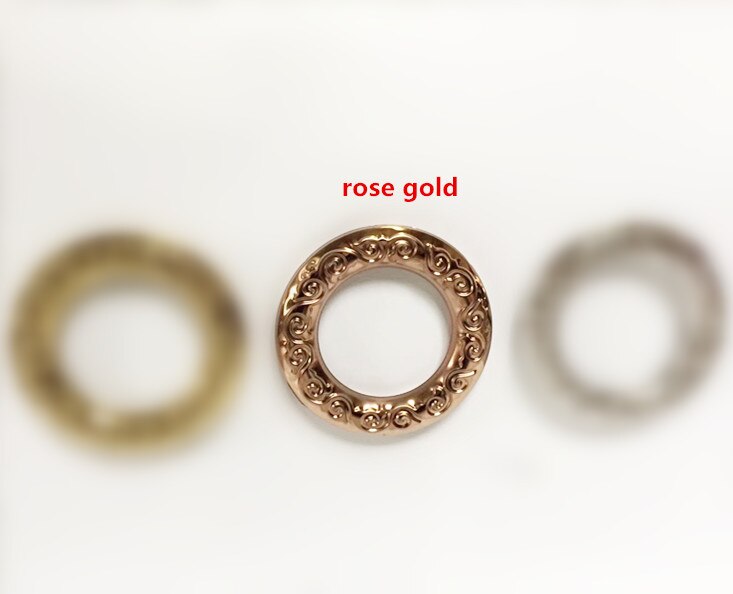 304 rvs ring decoratief patroon enkele ring deur en raam decoratie accessoires balkon hek accessoires: rose gold