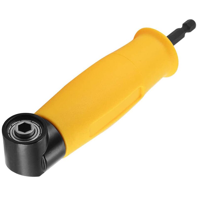 1/4 Inch Shank 90 Degree Right Angle Attachment Right Angle Drill Driver Screwdriver Extension Holder Adapter