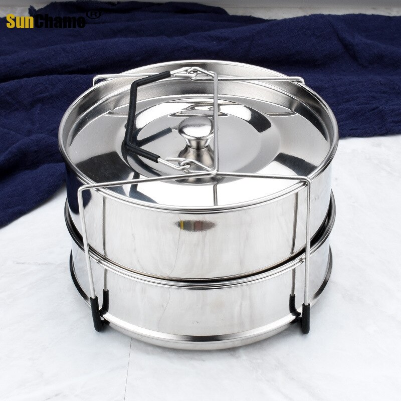 304 Stackable Stainless Steel Pressure Cooker Plug-in Cookware Peripheral Accessories Food Grid Stainless Steel Steamer