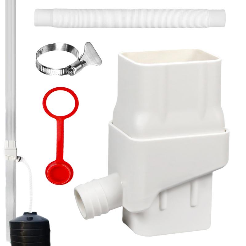 Silicone Plug Downspout Rain Water Collection Diverter Connector System Colander 2x3 In With Silicone Plug Accessory