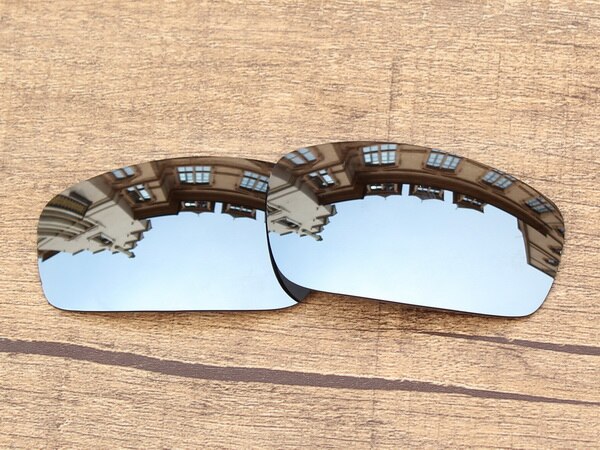 Vonxyz 20+ Color Choices Polarized Replacement Lenses for-Oakley Monster Pup Frame: Chrome Mirror