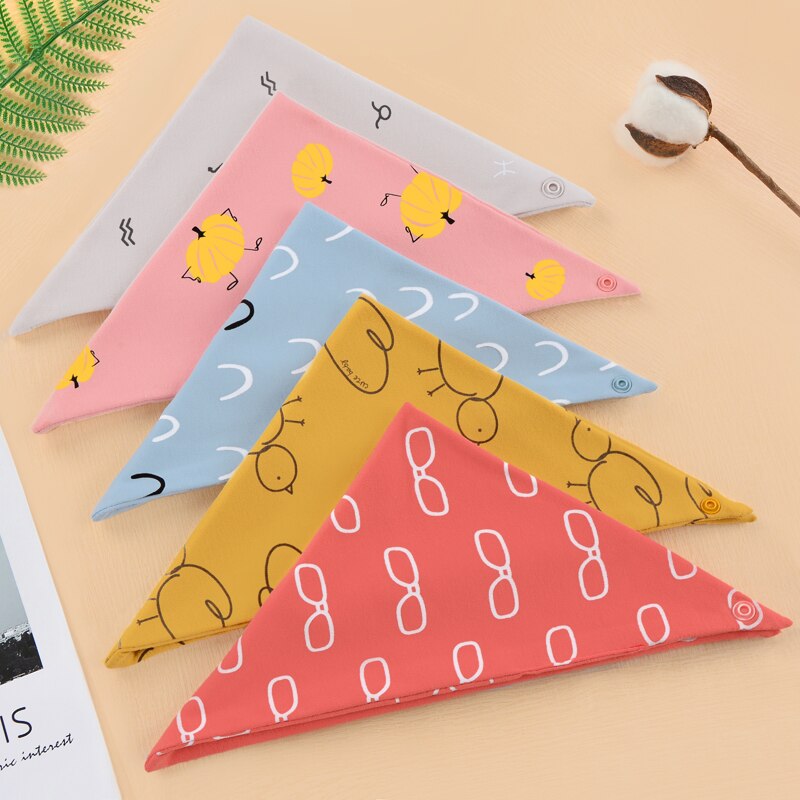 Warmom bomull bandana haklappar baby babador matning smock spädbarn rapa trasor tecknad saliv handduk baby äta tillbehör mjuka grejer