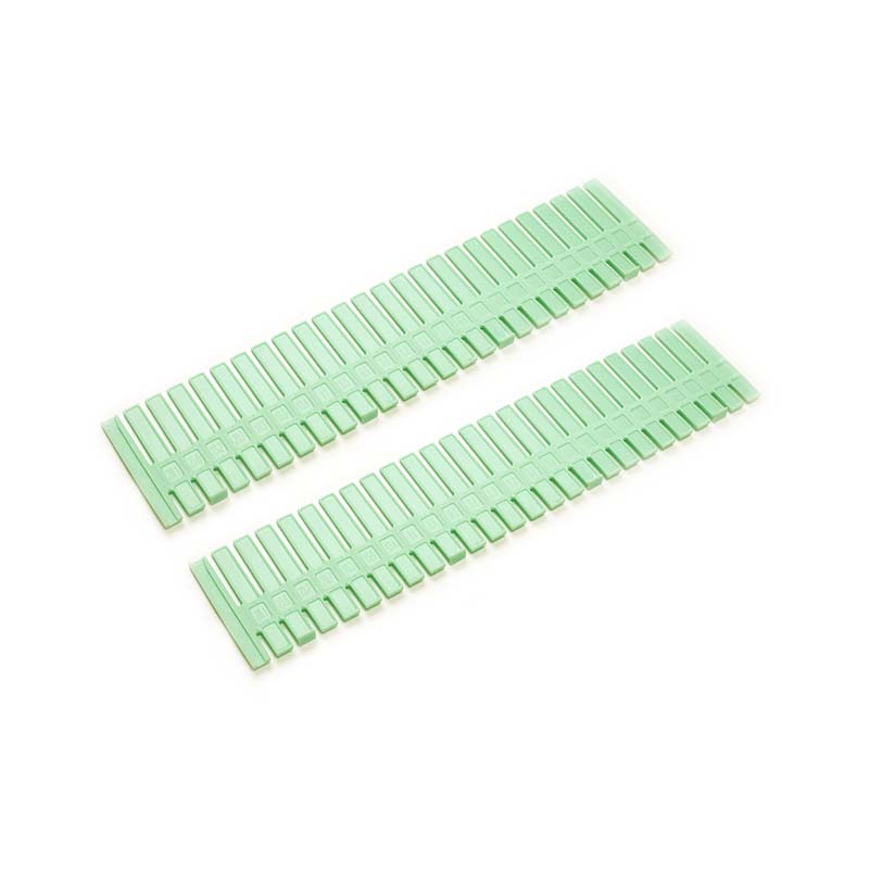 2/4 stk plast diy gitter skuffe justerbar separator skilleskab diy gitter husholdningsartikler opbevaring arrangør værktøjer: 2 stk-grøn