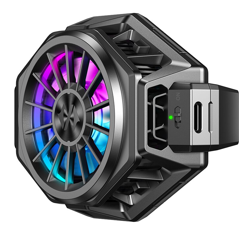Tubarão preto funcooler pro original tubarão preto 3 pro telefone móvel ventilador refrigerador funcooler líquido ventilador de refrigeração rgb luz fria