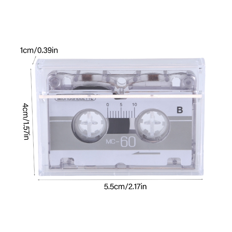 Blank Tape 60 Minutes Auditory Cassette Recorder Tape for Studio Recording Single Pack Empty Tape
