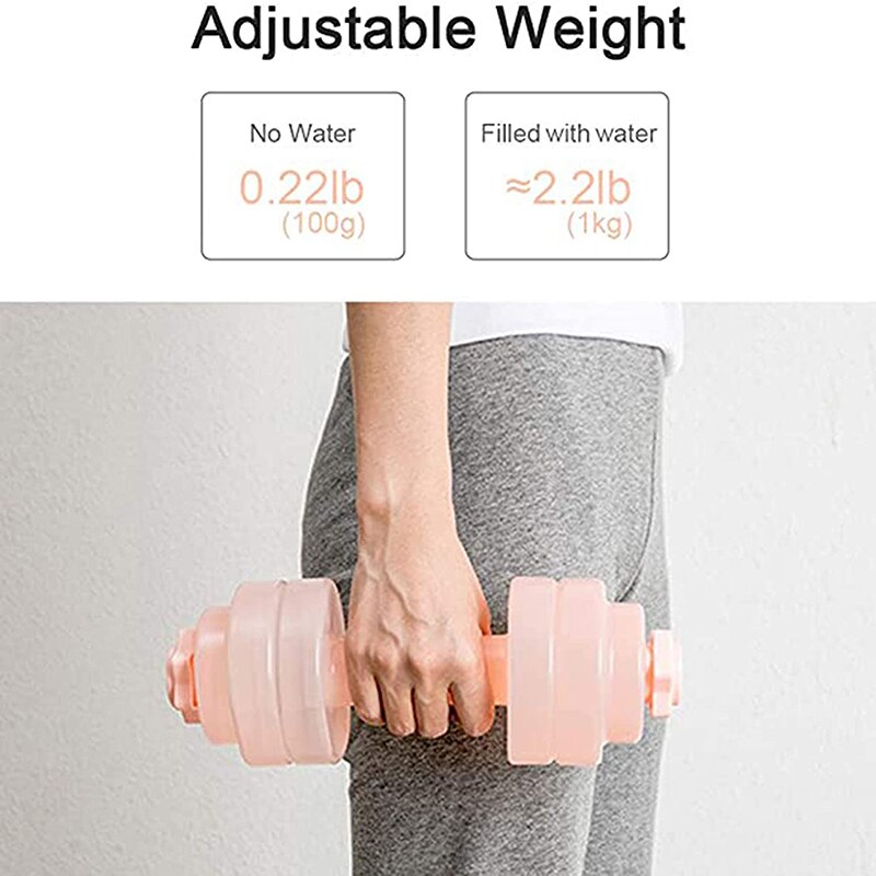 Bærbare vandhåndvægte justerbare håndvægte sport vandflasker crossfit yoga til kvinder motion gym hjemme fitness udstyr