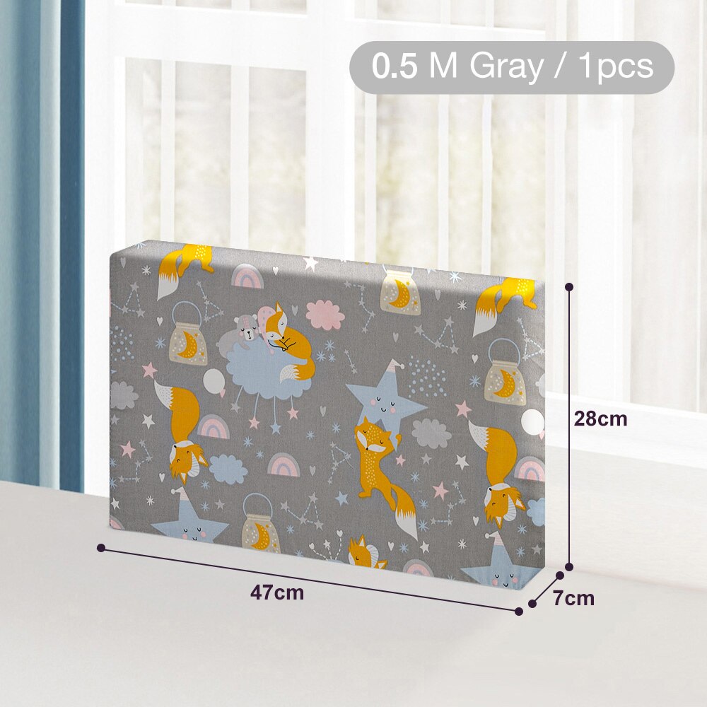 28cm Height Baby Bed Rail Guard Height Adjustable Anti-collision Guardrail Children's Bed Fence Bed General Soft Gate Crib Rail: 0.5M fox