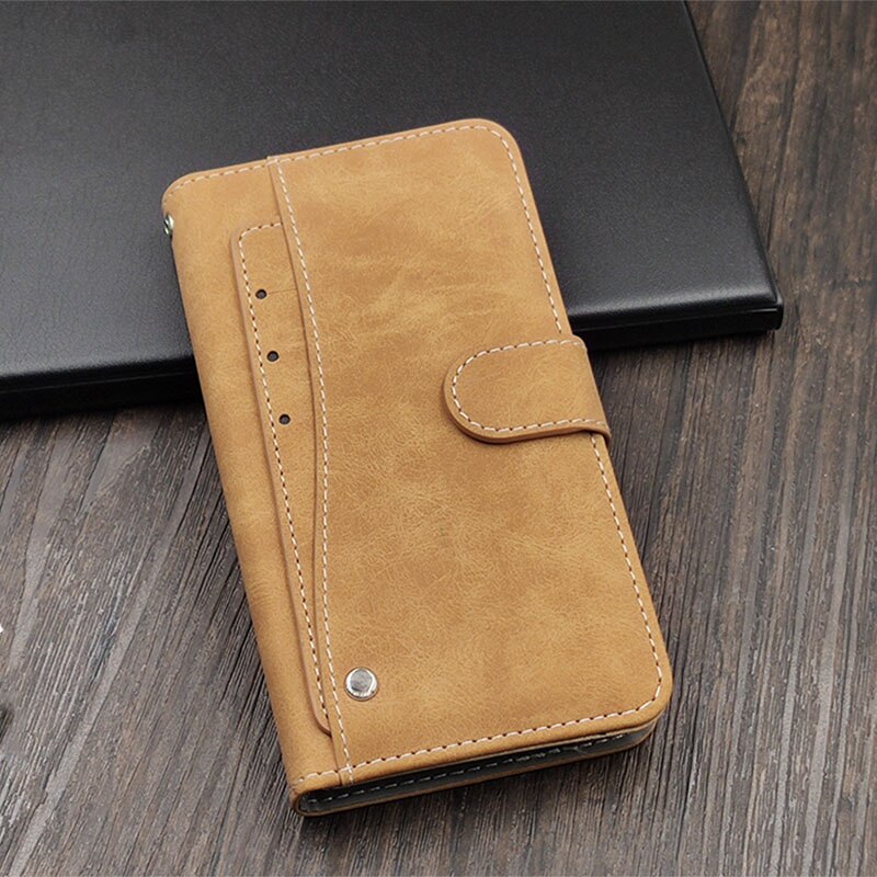 Luxury Vintage Case For Motorola One Power Moto G7 Z3 Play P30 Note Play Case Flip Leather Business Silicone Wallet Cover TPU: Motorola P30 Note / Brown