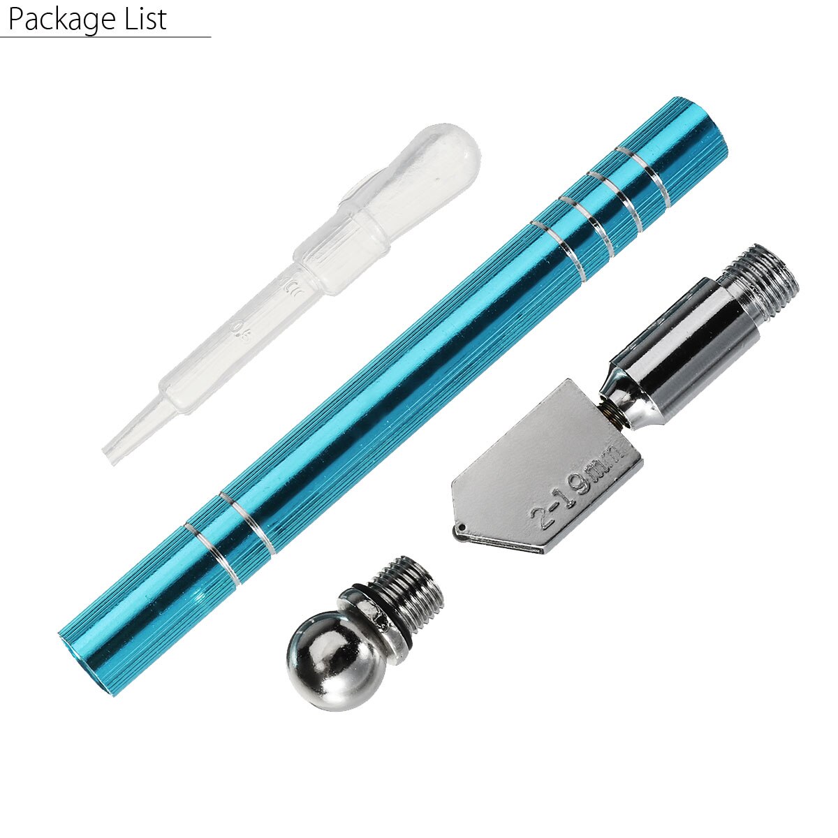 Glass Cutter Diamond Tipped DIY Glass Cutting Tool Glass Cutter Antislip Metal Handle 180mm for Hand Tool Glass Cutting DIY Tool