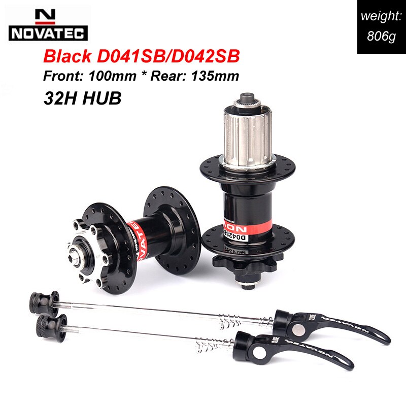 Novatec Mountainbike Hub D041SB D042SB Disc Kaart Brake 28/32/36 Gaten Mtb Road Fiets Hubs Lager Qr 32H 8/9/10/11/12 Speed