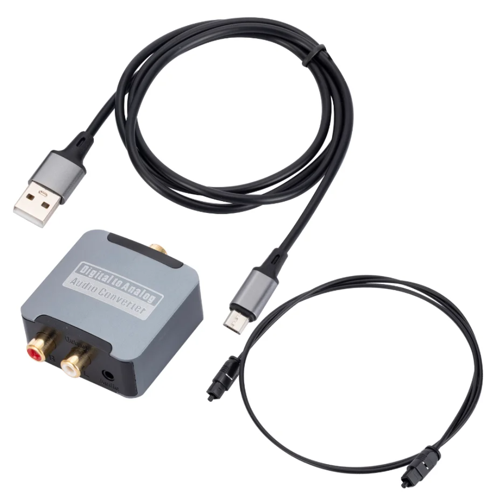 DAC Digital-Analog-Audio-Konverter, optisches SPDIF, Toslink, Koaxial-Eingang zu L/R, RCA, 3,5-mm-Klinkenstecker, Kopfhörerverstärker-Ausgang: Default Title