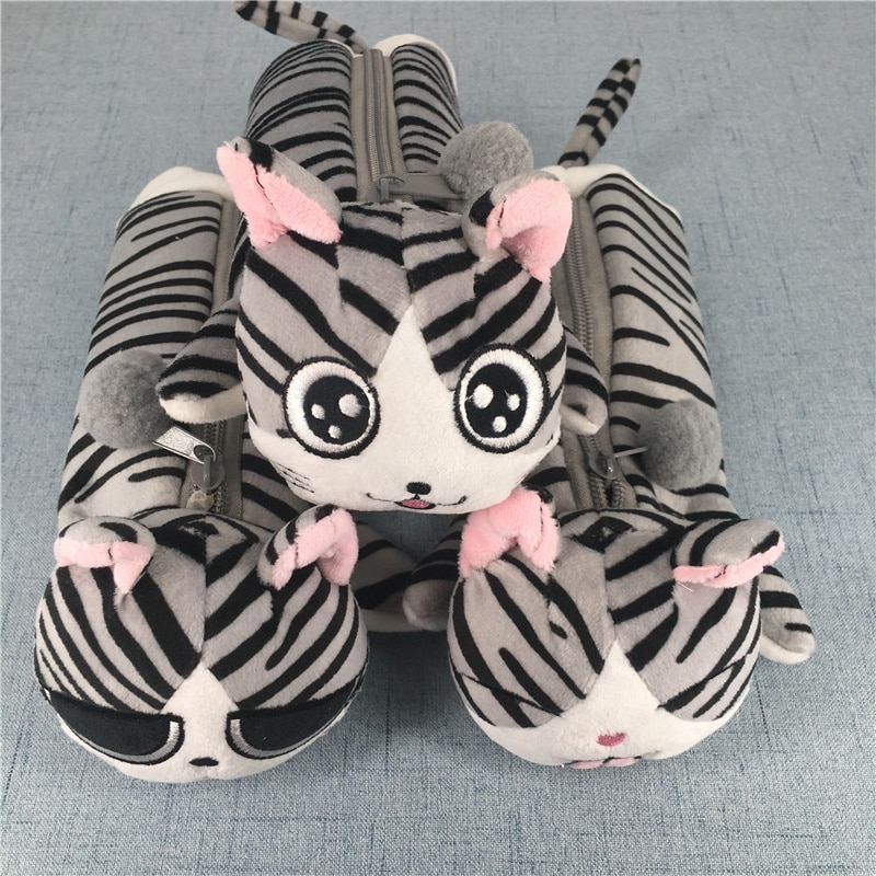 Sød kat møntpose ; 1x tilfældige pung i stor størrelse møntpose, møntpung