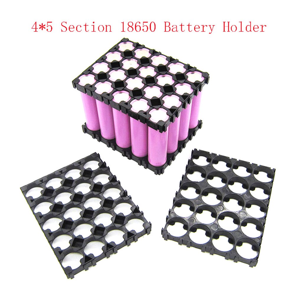 Top Deals 20 Pcs 18650 Lithium Cell Cylindrical Battery Storage Case Holder Bracket for DIY Battery Pack