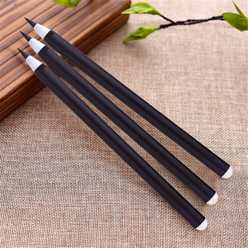 1Pcs chinese calligraphic pen drawing art pen calligraphy brush pen for signature material escolar stationery school supplies
