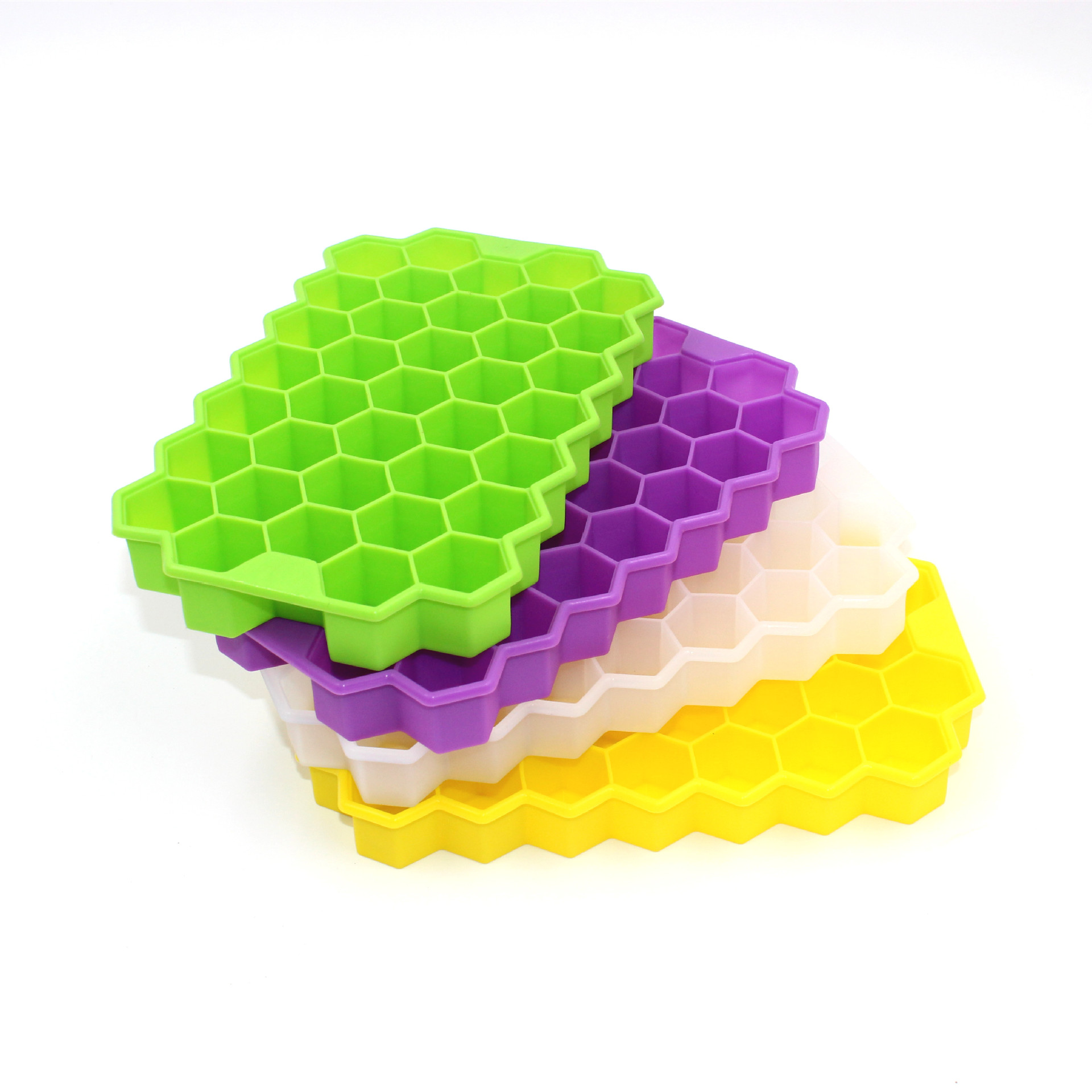 Honeycomb Shape Ice Cube 37 Cubes Ice Tray Ice Cube Mold Storage Containers Ice Cube Tray Mold Ice Tray silicone ice cube tray