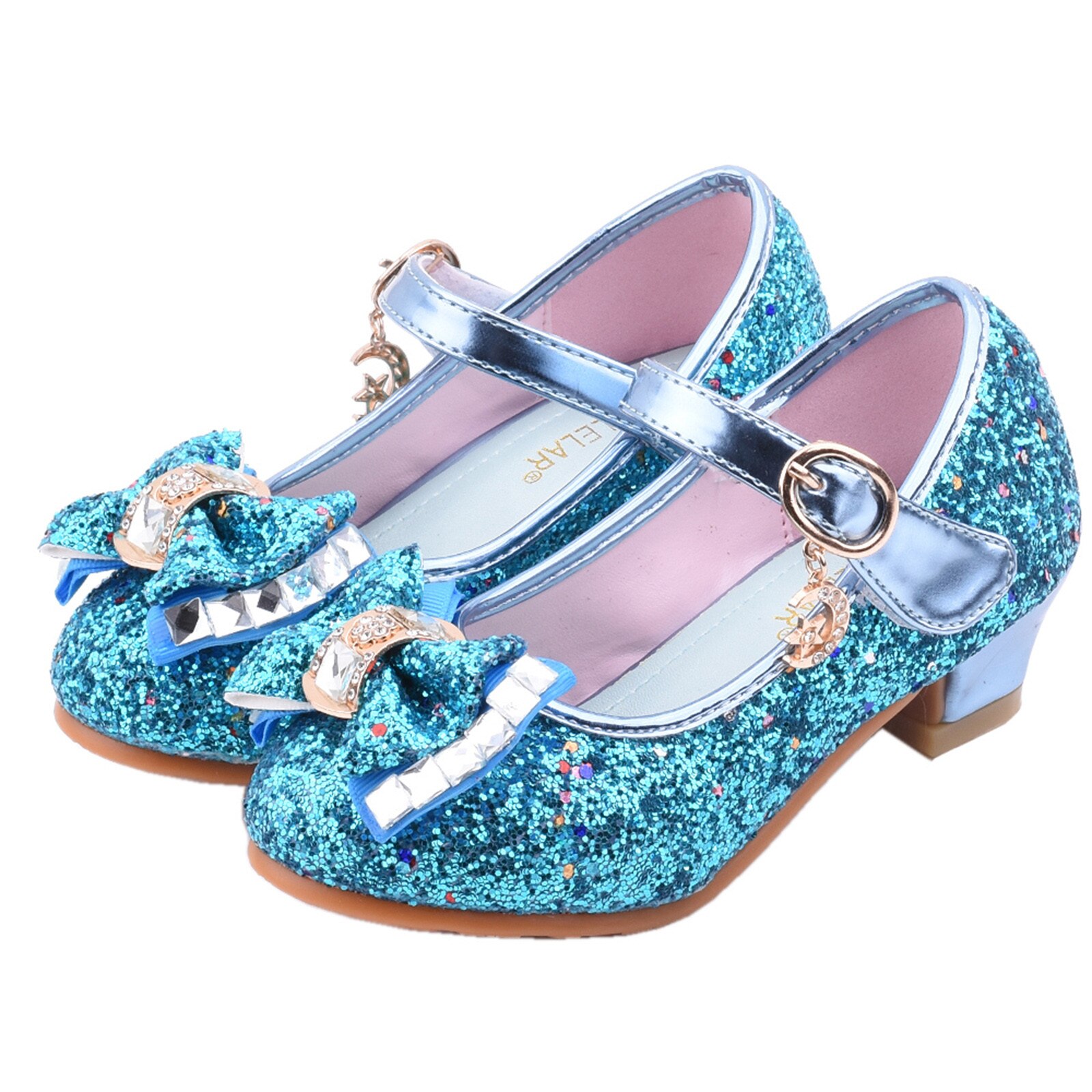 Baby Kids Meisjes Schoenen Parel Crystal Shining Strik Kinderen Prinses Schoenen Student Party Dans Schoen Voor Party Bruiloft Tonen Schoenen