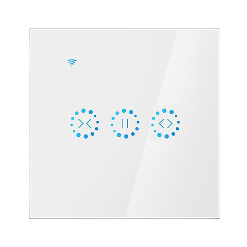 Alexa wi fi inteligente cortina switchfor cego do obturador de rolo elétrica cutain motorizada cortinas controle voz alexa google casa ue/eua: White EU UK Plug