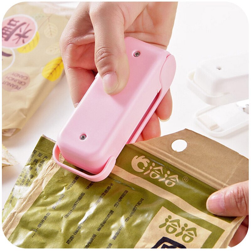 Mini Sealmachine Plastic Pakket Opbergtas Mini Sluitmachine Handige Sticker En Zegels Voor Voedsel Snack Keuken Accessoires