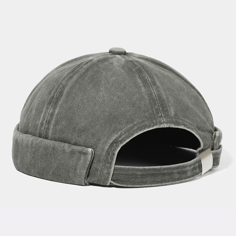 nuevos hombres y mujeres melón de cuero Sombrero estilo boina de lana Yuppie casero Beanie calle tendencia Hip-hop sombrero amantes melón redondo sombrero: B-04