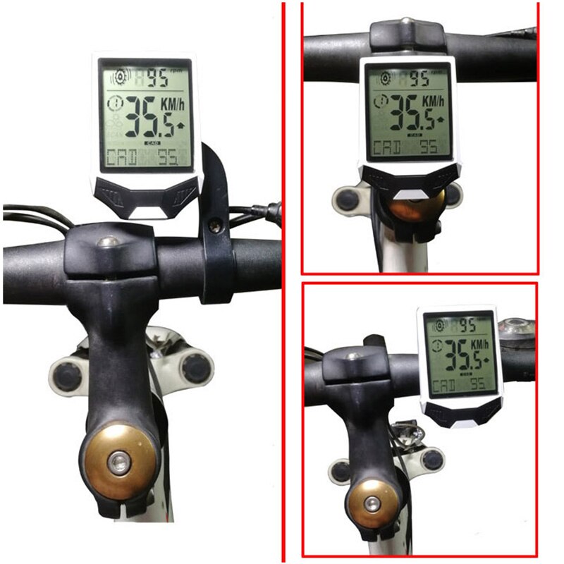 3-in-1 Wireless LCD Bicycle Cycling Computer Cadence Sensor Heart Rate Monitor Chest Strap Bike Meter Speed Holder for ciclismo