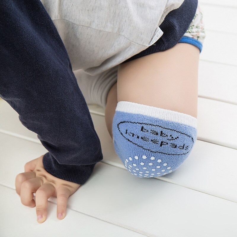 1 par de rodilleras para niños, bonitas, con puntos, para gatear, coderas, almohadillas para la rodilla para niños y niñas, Protector de malla de seguridad, calentador de piernas para niños