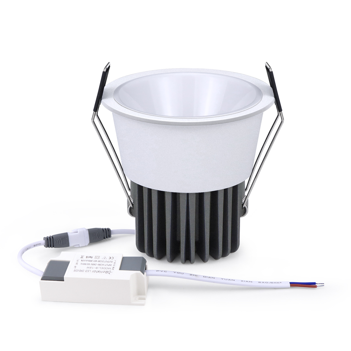 Foco LED de aluminio 5W 7W 9W 12W bombilla de foco LED 110V 220V lámpara empotrable de techo escaparate iluminación decorativa: L / Azul / 7 W