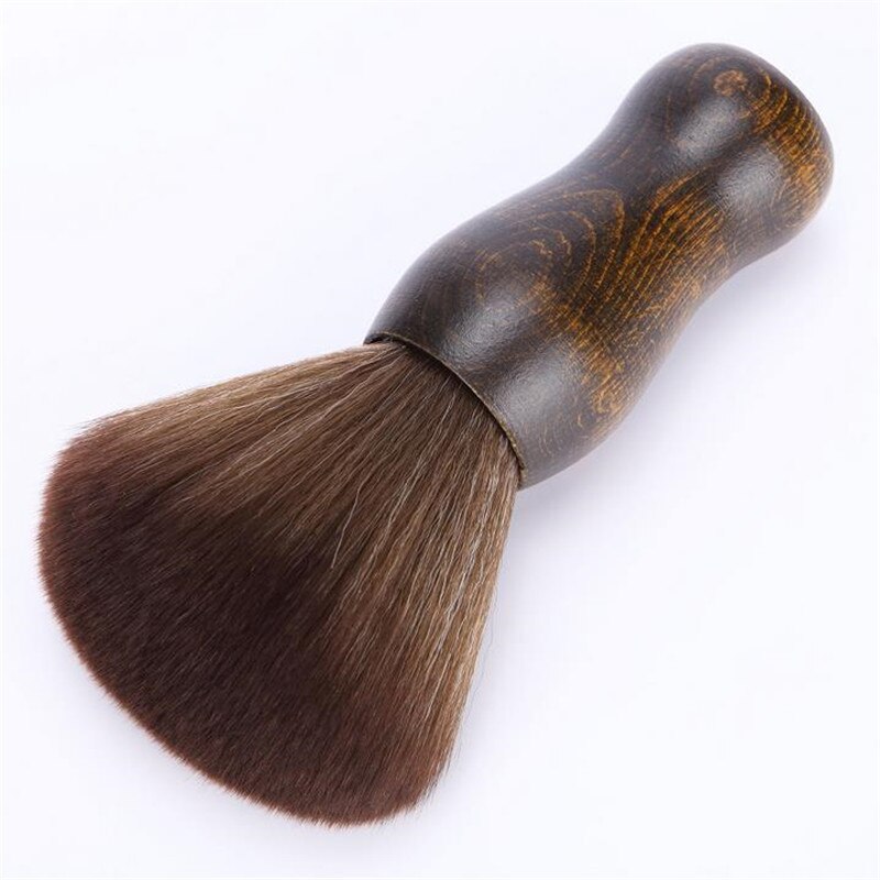 Brosse à barbe marron pour hommes, plumeau pour le cou et le visage, pour Salon de coiffure, pour le nettoyage des cheveux, 30