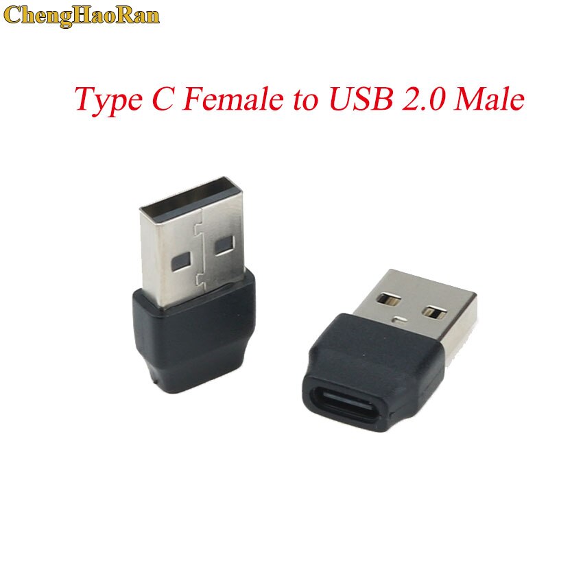1 stk usb 3.1 type c han til kvinde usb 2.0 3.0 konverter usb-c adapter til samsung huawei smart phone portable connector: Type c  to 2.0 han