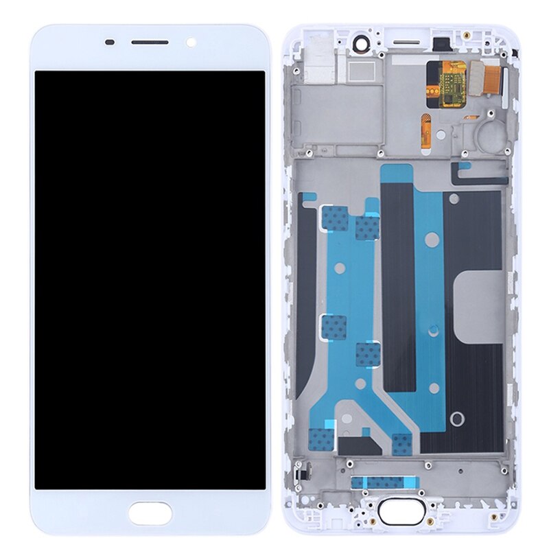 5.5" Super AMOLED LCD For OPPO R9S CPH1607 R9sk LCD Display Touch Sreen Digitizer Replacement Assembly Parts with Frame White