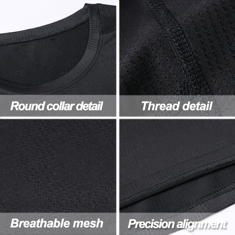 Män löpning träning t-shirts snabbtorkande kortärmad utomhusträning sportkläder t-shirt andas bodybuilding fotboll toppar kläder