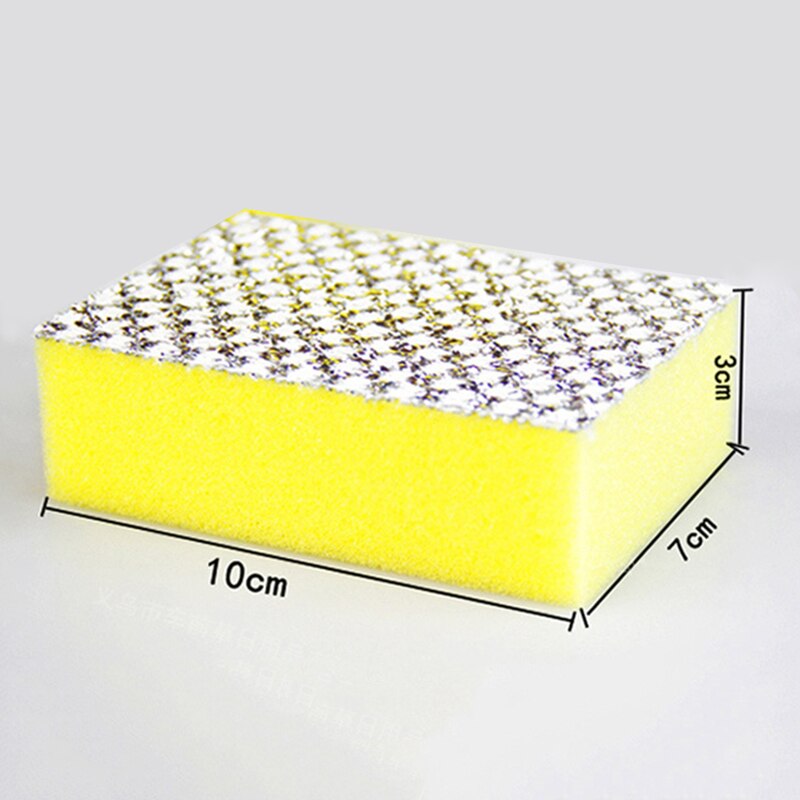 Double Side Cleaning Dishwashing Sponge 10 Pcs/Lot Durable Kitchen Bathroom Cleaning Cloth Scouring Pad Cleaning Tools Supplies