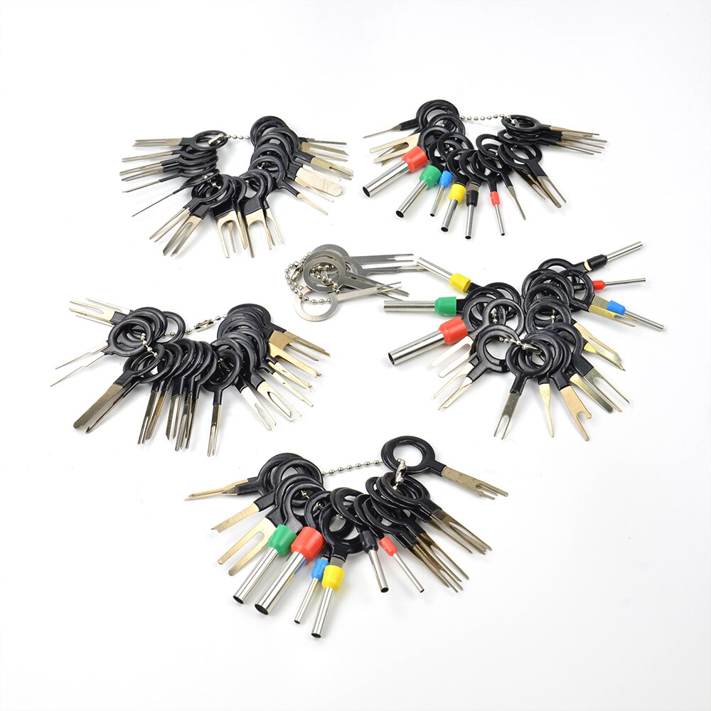 29pcs/59pcs/76pcs/100pcs Car Terminal Ejector Kit Pullers Electrical Wires Crimp Connector Pin Extractor Automobile Stylus