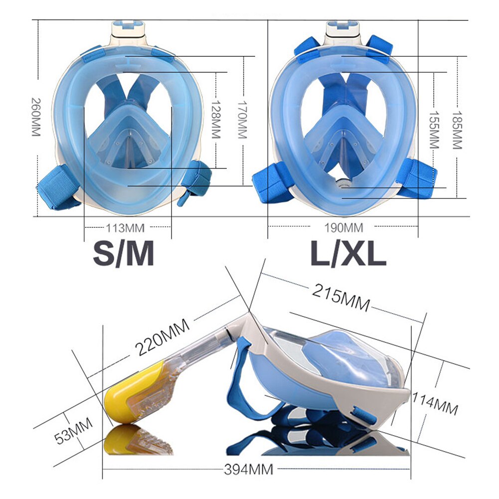 Children Anti Fog Goggles Underwater Wide View Snorkel Swimming Cover Underwater Diving Cover Swimming Goggles Snorkel Scuba