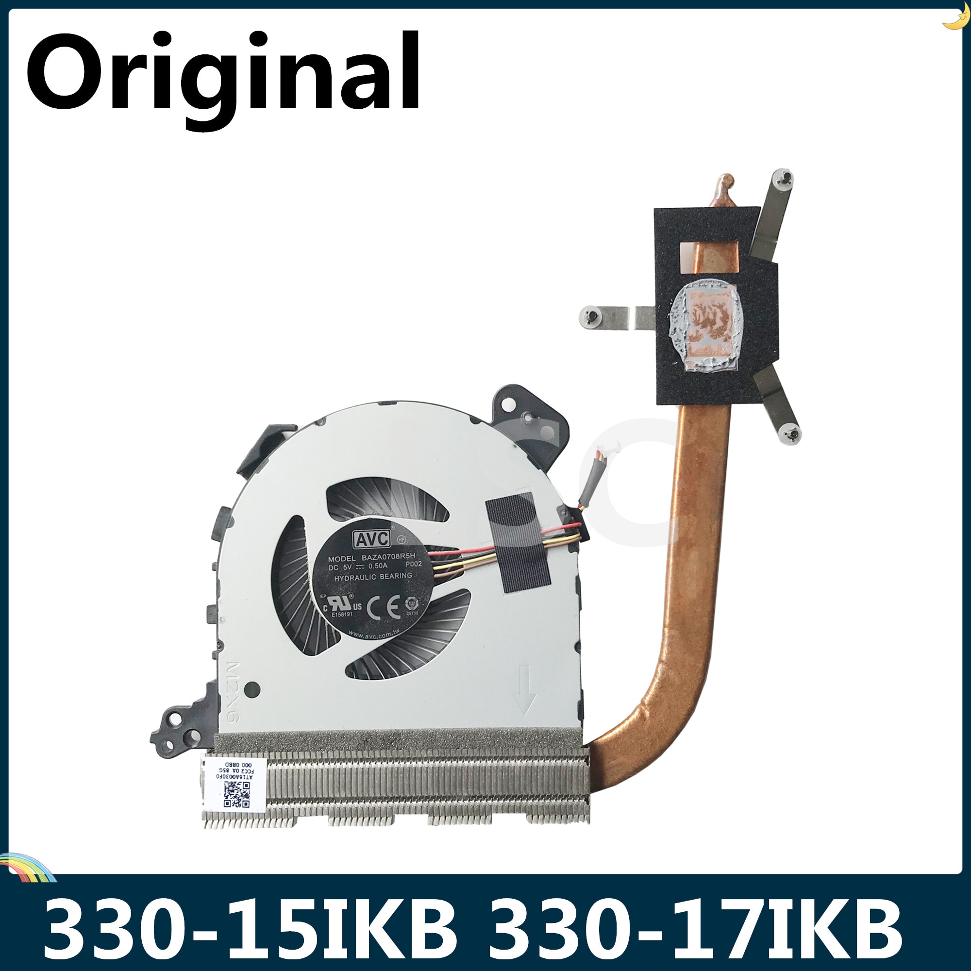 LSC-disipador de calor para Lenovo Ideapad 330-15IKB 330-17IKB, radiador con ventilador, AT16A0030F0