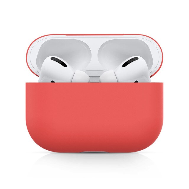 Doces casos de silicone para airpods pro caso sem fio bluetooth para apple airpods 3 capa caso do fone ouvido para vagens ar pro fundas: Vermelho